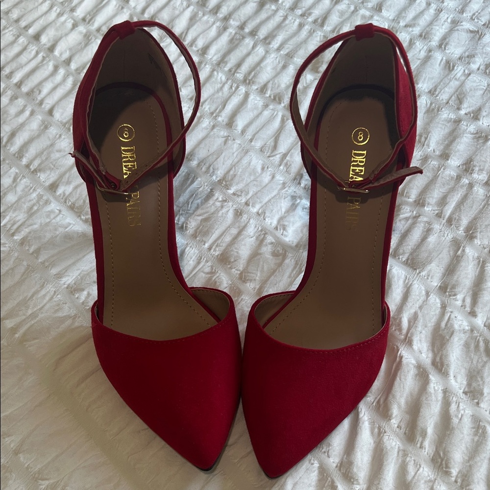 Dream Pairs Elegant Red Heels